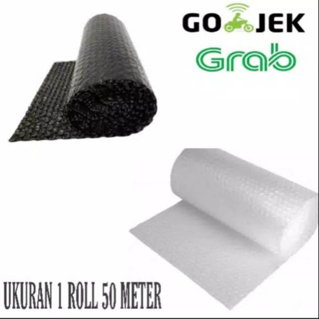 BUBBLE WRAP BUBBLEWRAP 125 X 50 M JUMBO HITAM &amp; PUTIH