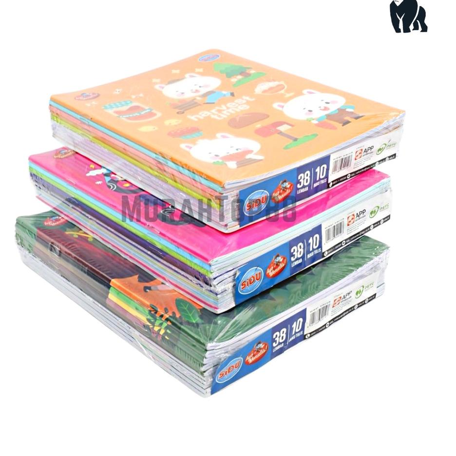 

Berkualitas! Buku Tulis Sidu 38 Lembar / Buku Sekolah Anak Karakter PER PACK ISI 10 PCS ..