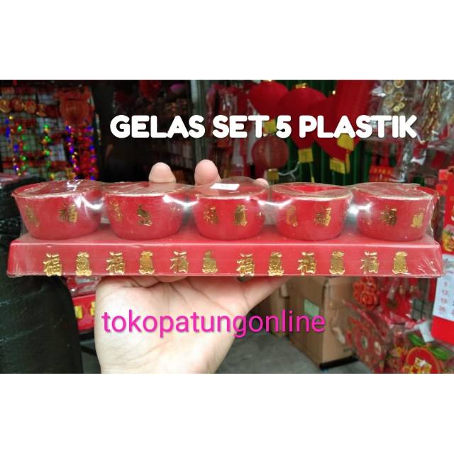 Gelas set 5 PLASTIK