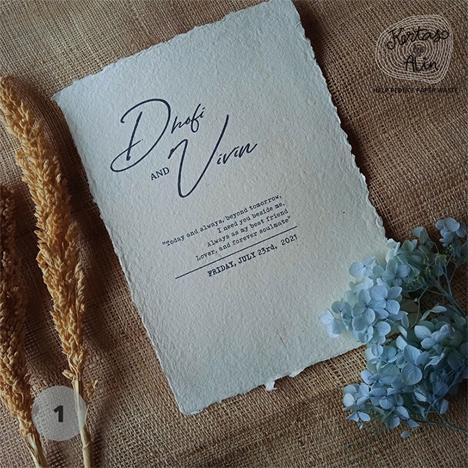 

Mahar Pernikahan Unik Kertas Daur Ulang Custom