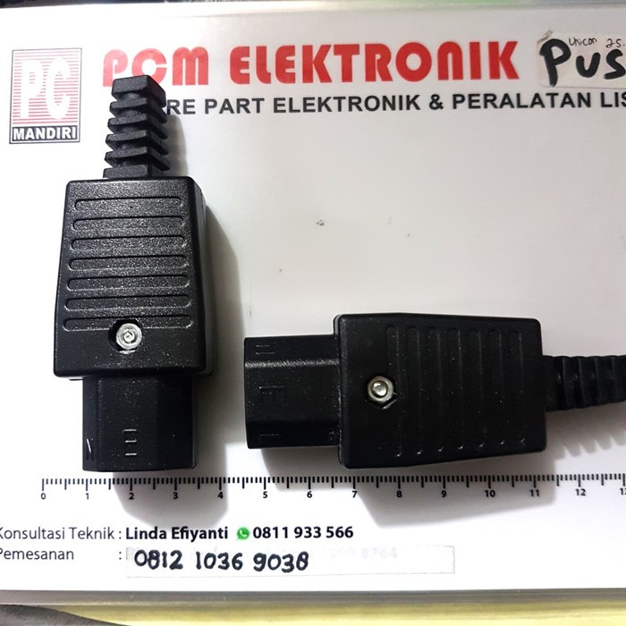 New Soket AC 3 pin Soket AC Komputer Soket AC Power female kabel