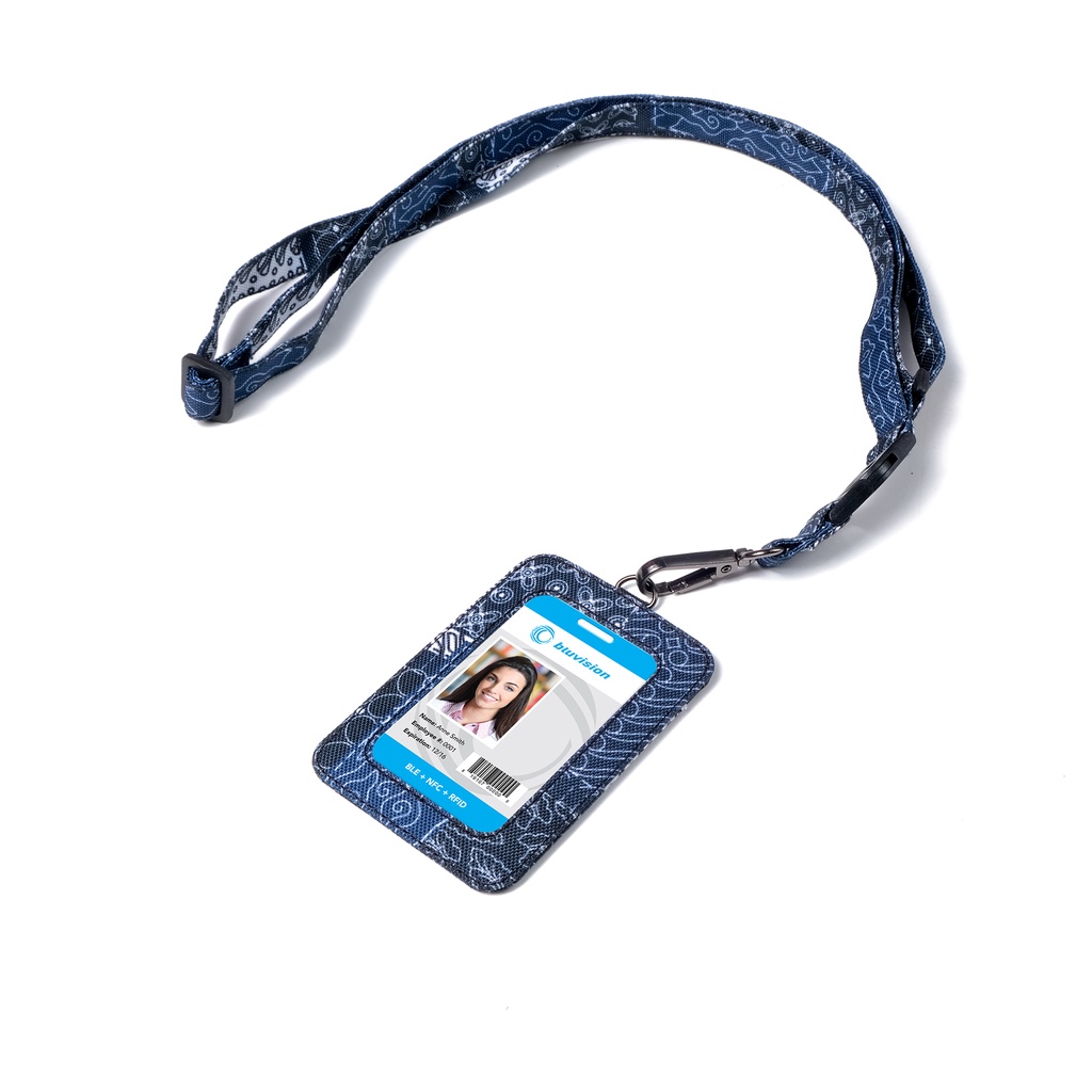 Gantugan ID Card Holder Kantor Kasual Name Tag Lanyard Pria Wanita - IDCS09