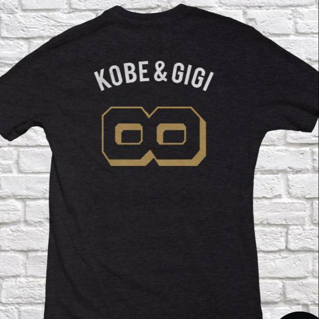 KAOS KOBE BYRANT AND GIGI LEGEND LIVE FOREVER BASKET NBA LAKERS BAJU TSHIRT