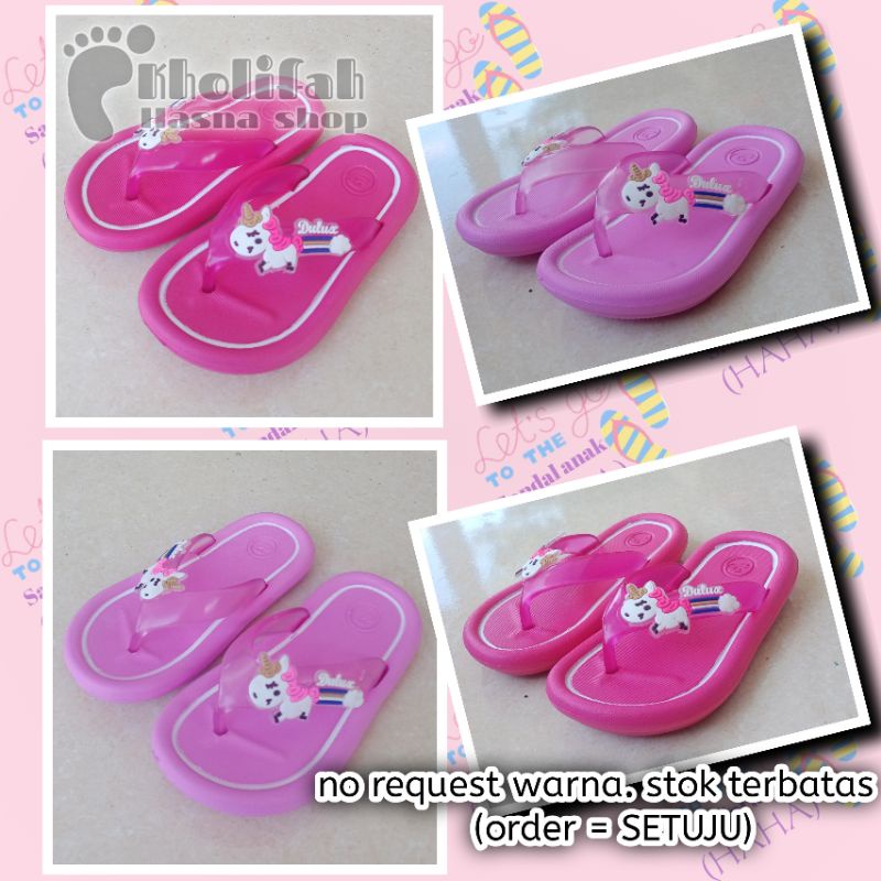 Sandal Jepit Unicorn Anak Perempuan 5-9thn Dulux 311c