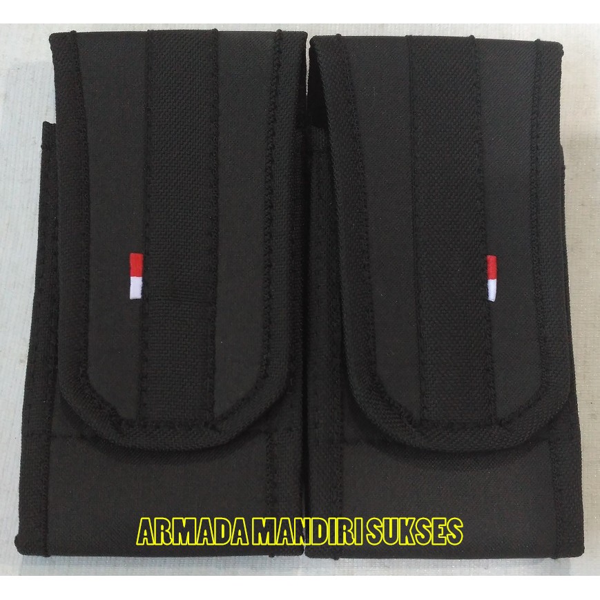 Tempat Handphone Kanvas Double 6 Inch - Sarung Handphone Kanvas