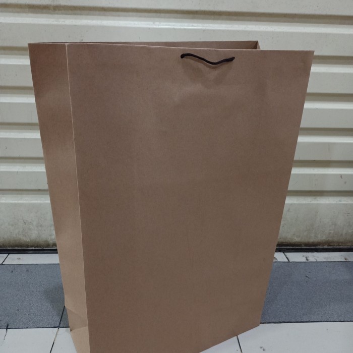 

✨ BISA COD ✨ paper bag super jumbo polos coklat isi 12 pcs terlaris dan termurah