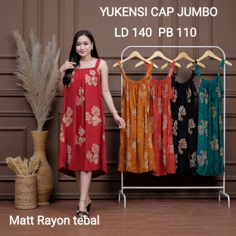 Daster Rayon Premium Motif Cap Baju Tidur Wanita Tanpa Lengan Homedress Kekinian Batik Pekalongan Terbaru