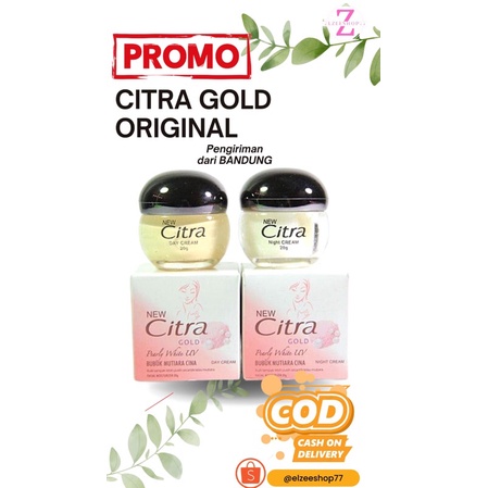 citra gold siang malam day and night cream Asli 100% Original krim siang malam krim pemutih