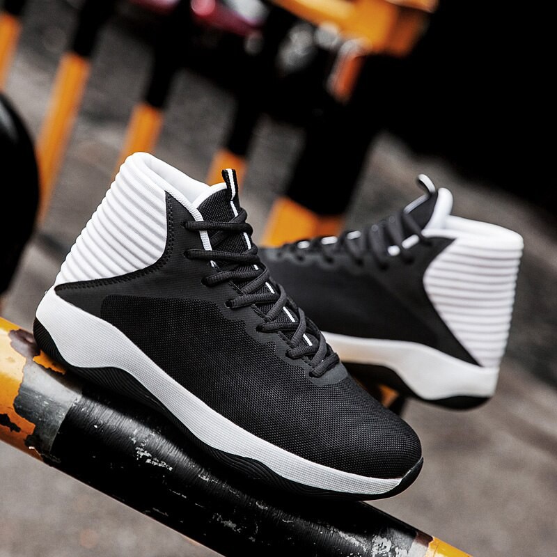 Sepatu basket cowo Men Basketball Shoes High Top male Outdoor Street basket Shoes Men‘s Athletic