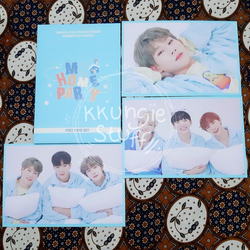 MONSTA X FANCON HOME PARTY OFFICIAL POSTCARD