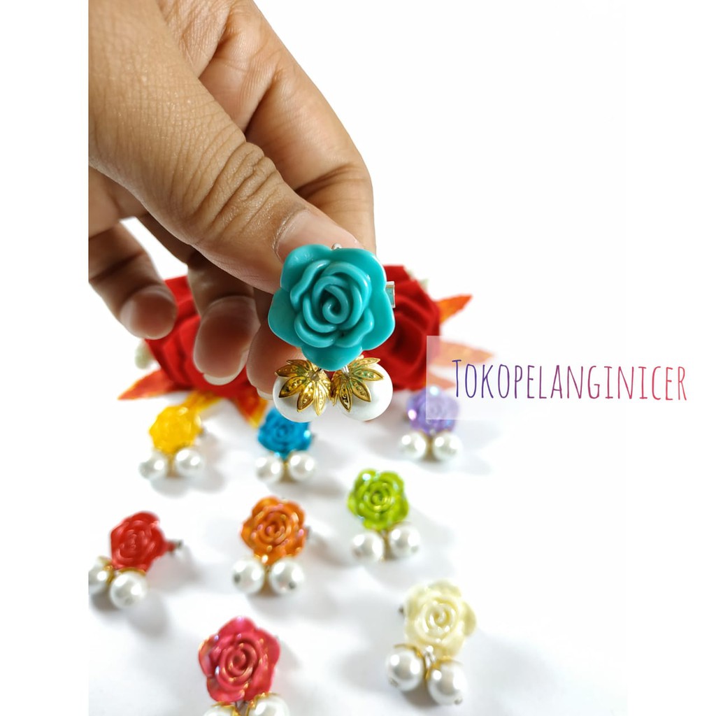 Bros Dagu Hijab Pin Brooch/Bross Souvenir /Mawar Simple Fashion Muslim Bros Anak By Tokopelanginicer