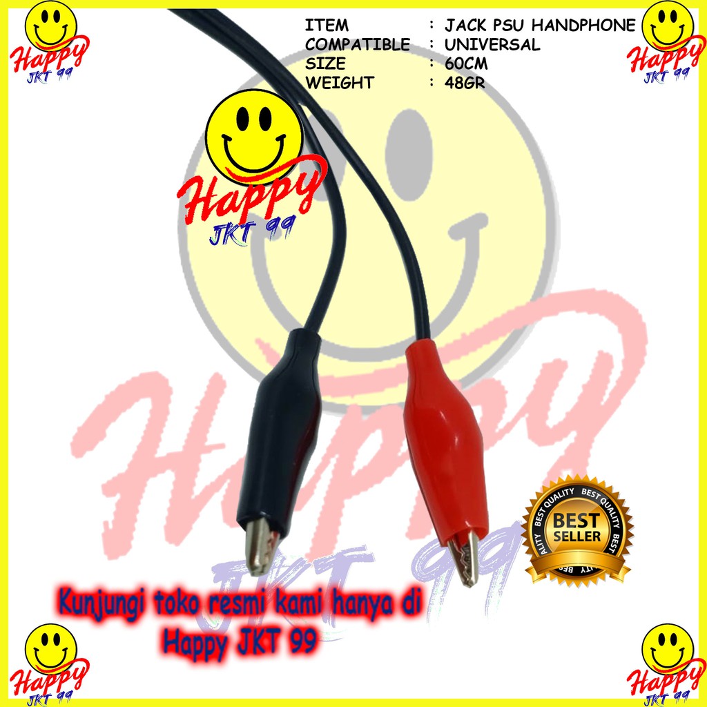 [ HAPPY JKT 99 ] KABEL POWER SUPPLY HP JACK PSU HANDPHONE UNIVERSAL ORIGINAL