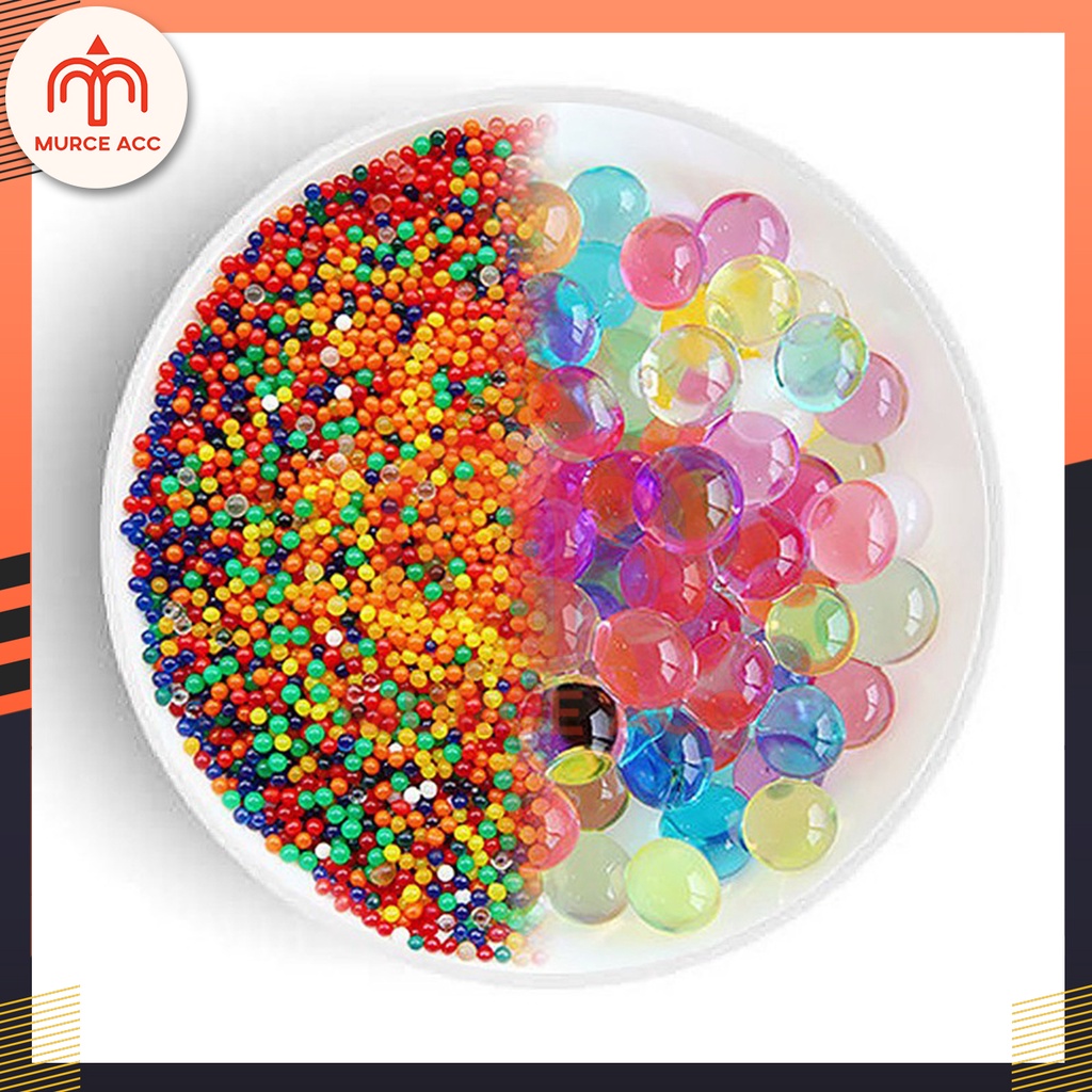 (1 SACHET) Hidrogel Water Beads Rendaman Bola Kecil Mainan Anak Isi