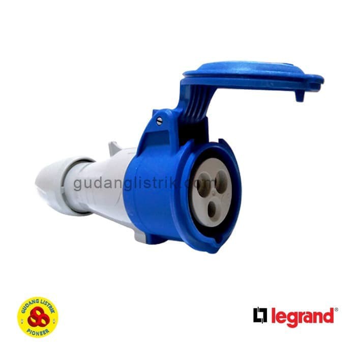 LEGRAND 555104 Mobile Socket 1Phase 16A IP44 Soket Industri 2P+E 3PIN