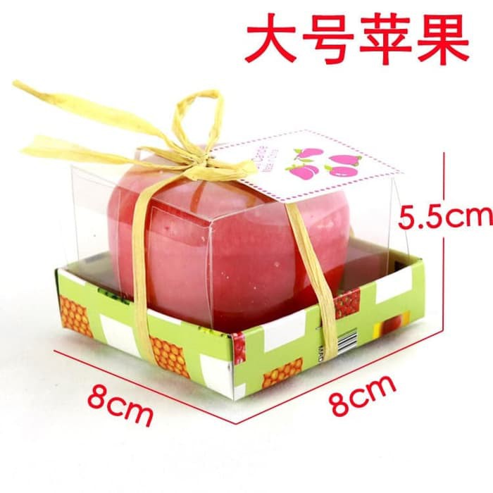 XAP apple candle lilin apel natal christmas dekorasi hiasan pajangan - KECIL 5.5 CM