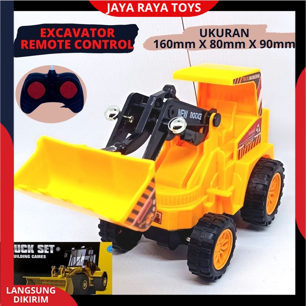 Mainan Mobil Remote Control Truck konstruksi RC Beko Excavator Mini Terbaru  Mainan Anak Laki Laki