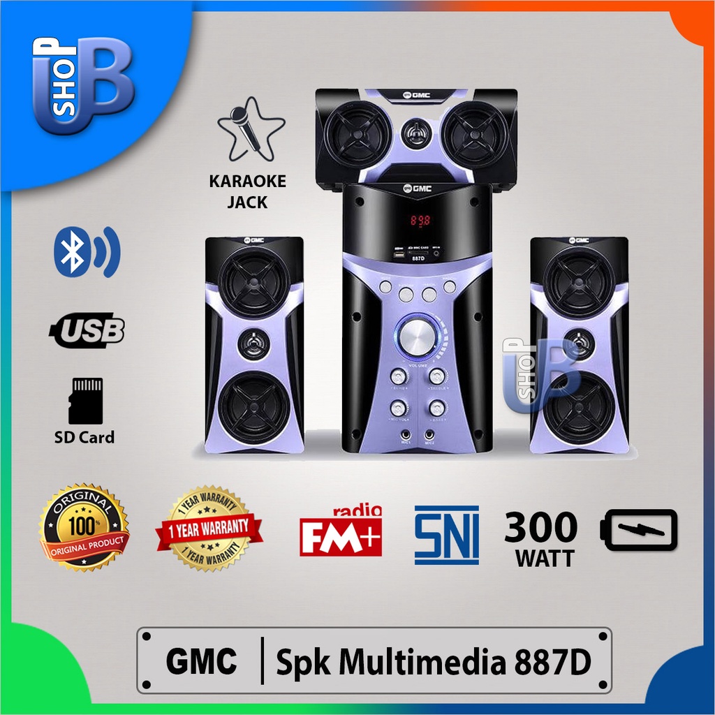 SPEAKER GMC 887D SPEAKER AKTIF BLUETOOTH KARAOKE