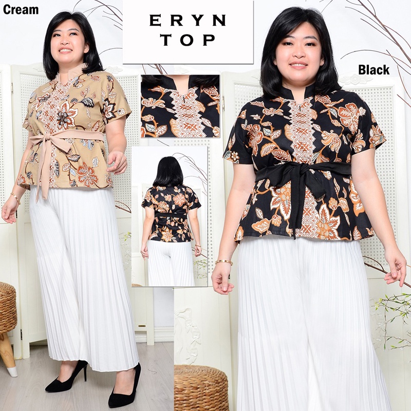 DALTON TOP STANDAR &amp; JUMBO - Atasan Batik Wanita Blouse Wanita/ ERYN