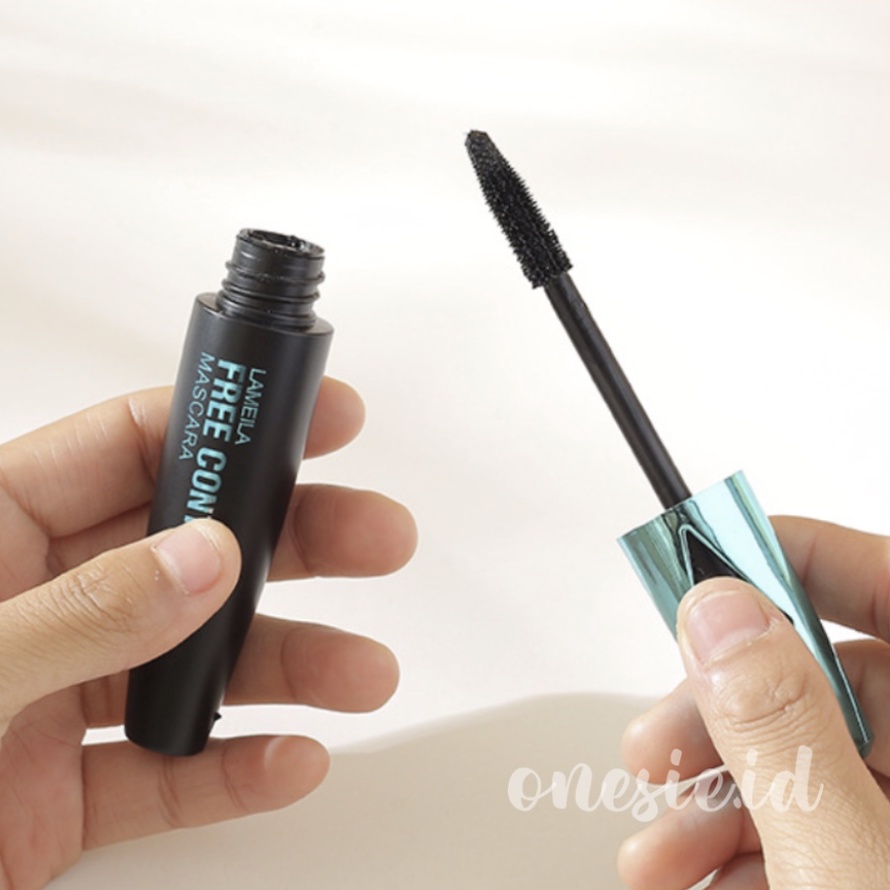 LAMEILA Maskara Teal Lash Curling Slender Mascara Long Lasting Waterproof Berfungsi Membuat Mata Lebih Bervolume LA072