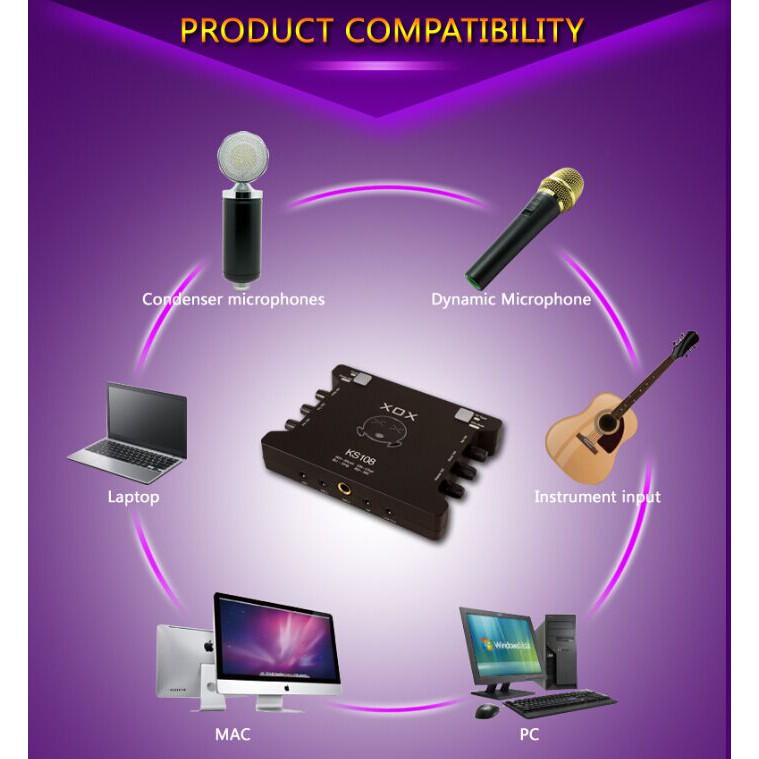 Terbaru SOUND CARD EXTERNAL XOX KS108 ONLINE RECORDING SMULE KS 108 RECORD USB