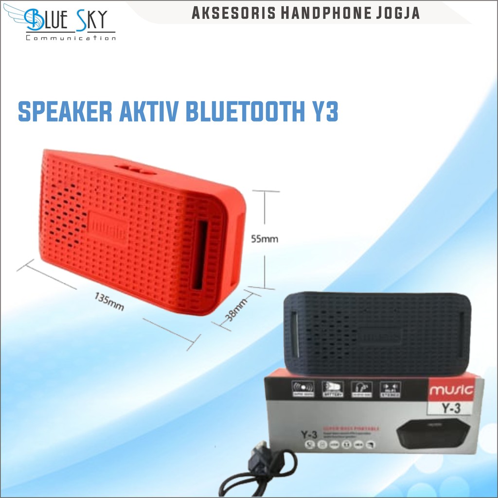 SPEAKER AKTIF BLUETOOTH Y3 MINI PORTABLE