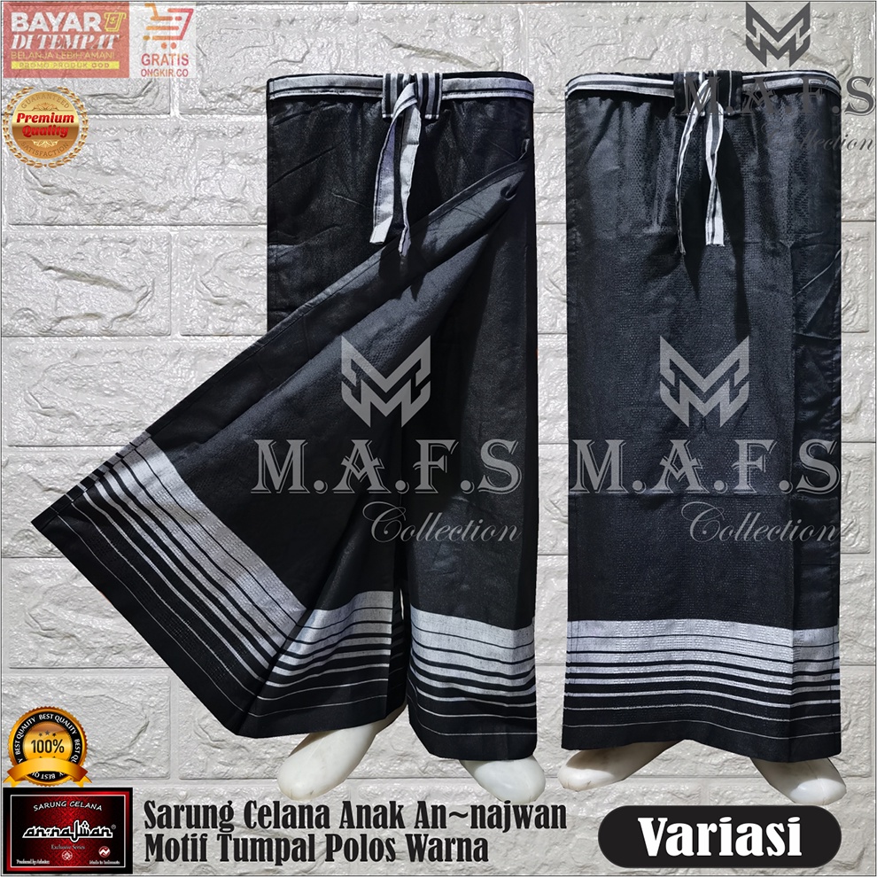 SARUNG CELANA ANAK ANNJAWAN MOTIF TUMPAL POLOS WARNA NEW