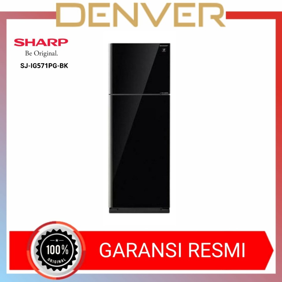 Sharp Kulkas 2 Pintu SJ-IG571PG-BK / SJIG571PGBK