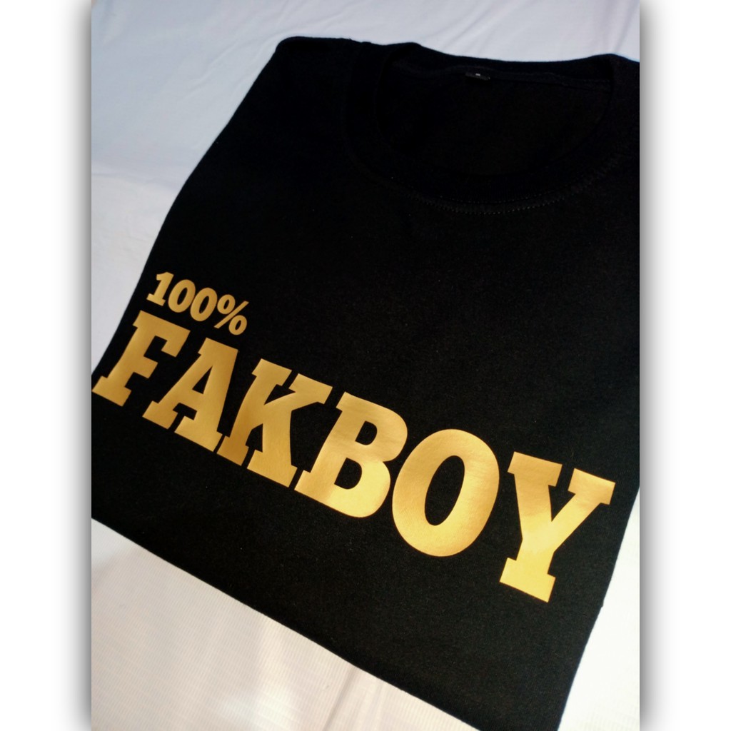 KAOS DISTRO PRIA FAKBOY / KAOS DISTRO PRIA WANITA 100% FAKBOY