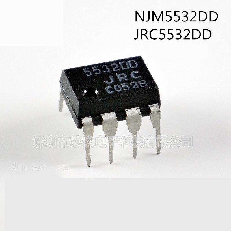 100 Pcs Amplifier 5532dd NJM5532DD Jrc5532Ddd In-line DIP-8 Dual Channel Operasi