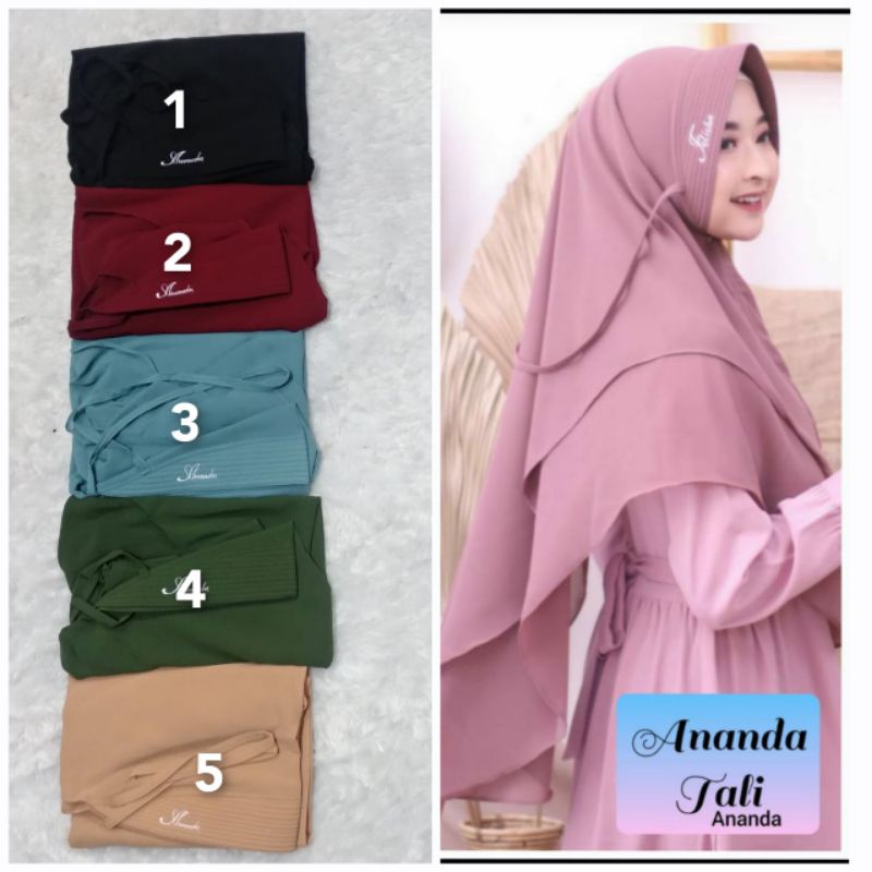 JILBAB ANANDA SYAR'I BAHAN CERUTY BABYDOLL 2LAYER