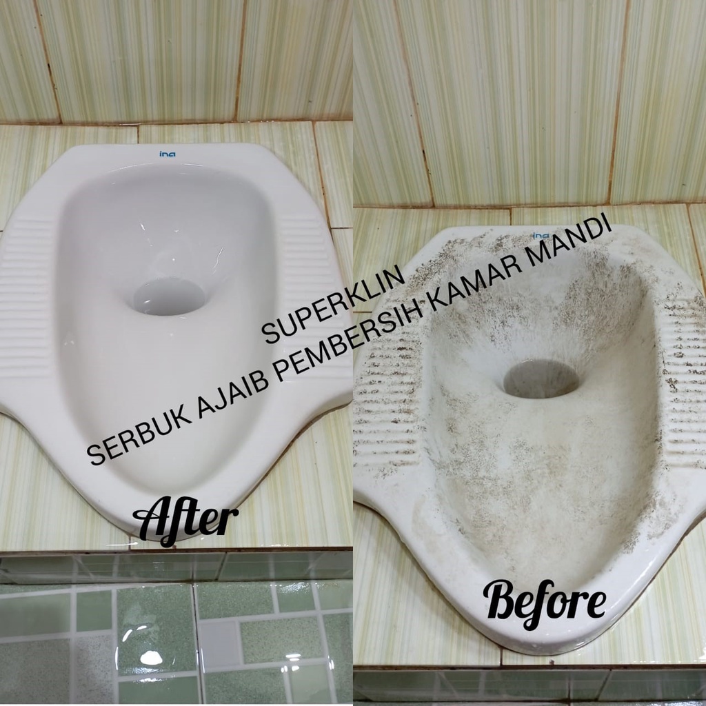 Serbuk Ajaib Pembersih Kerak Keramik Lantai Keramik Toilet WC Kamar Mandi Wastafel Westafel Wajan Panci Ampuh