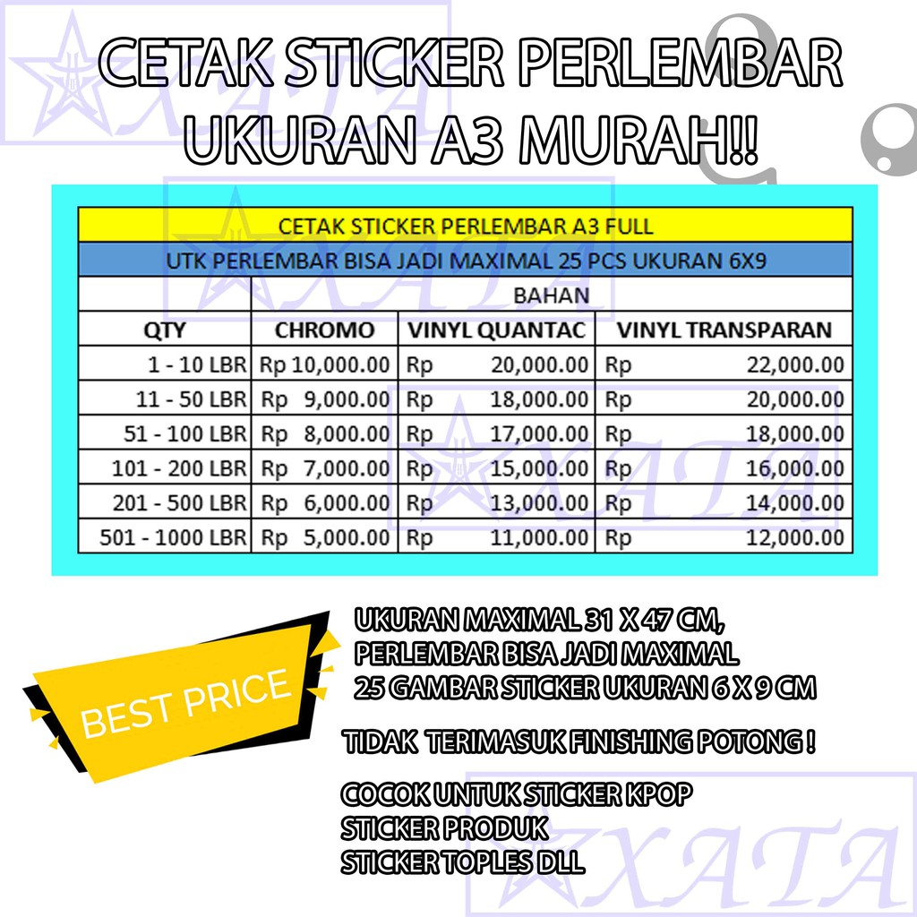 Harga Cetak Poster A3 Per Lembar Semua Tentang Informasi Poster