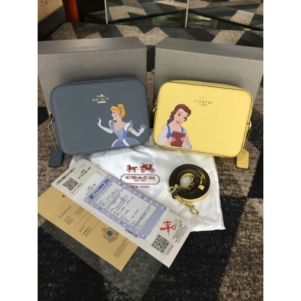 Coach x Disney mini camera Bag with Princess printed Collection (Pls baca deskripsi lengkap)
