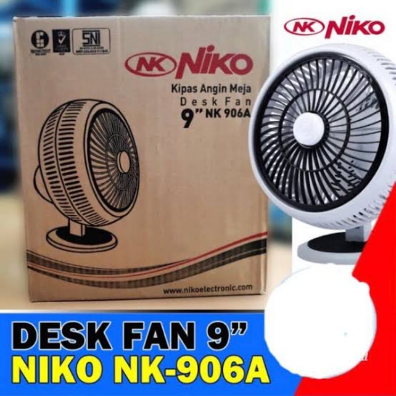 Niko Kipas Angin Meja 9&quot; / Desk Fan 9 Inch NK-906A