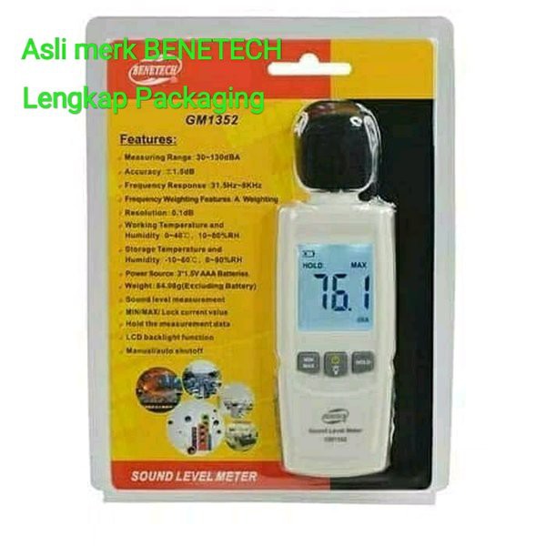 Alat pendeteksi suara Noise test tester sound level meter digital db decibel desibel suara