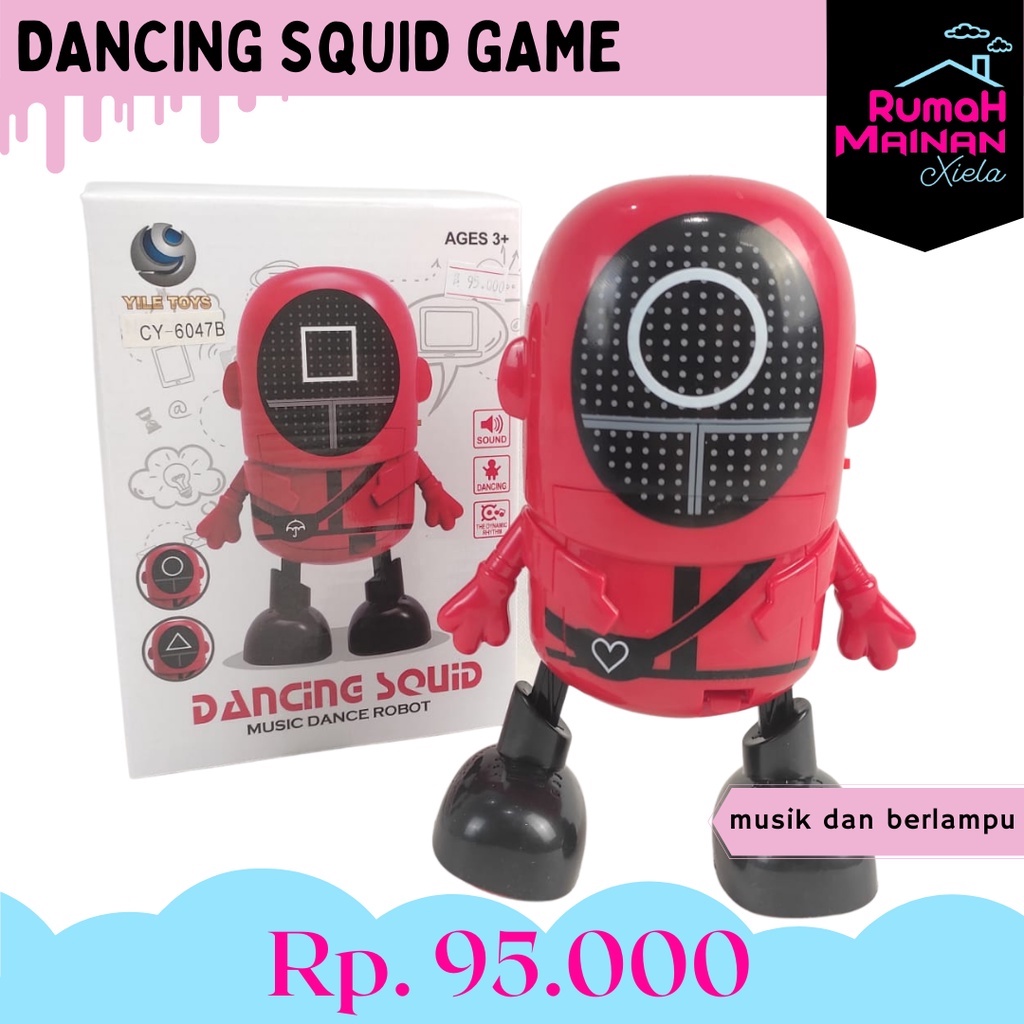 [RMX] DANCING SQUID GAME - MAINAN ROBOT JOGET MUSIK LAMPU SQUID GAME