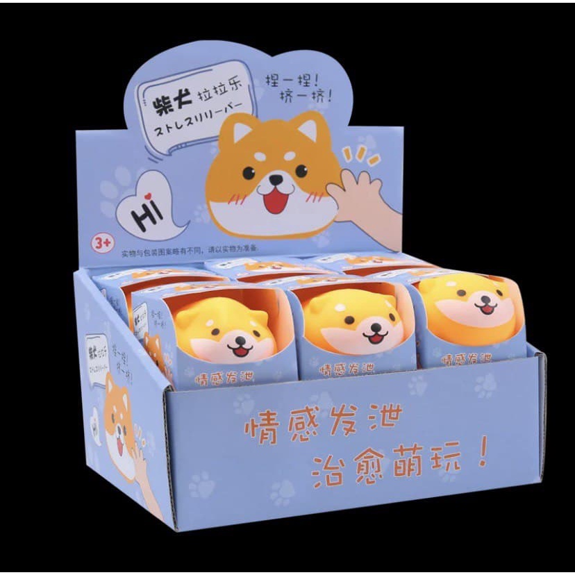 Mainan Anak Squishy Anjing Shiba Inu Puppy Animal Premium Squeeze New Binatang Pop It Dog Pug Fidget Toys Kids Stress Ball Vent Relieve Relief