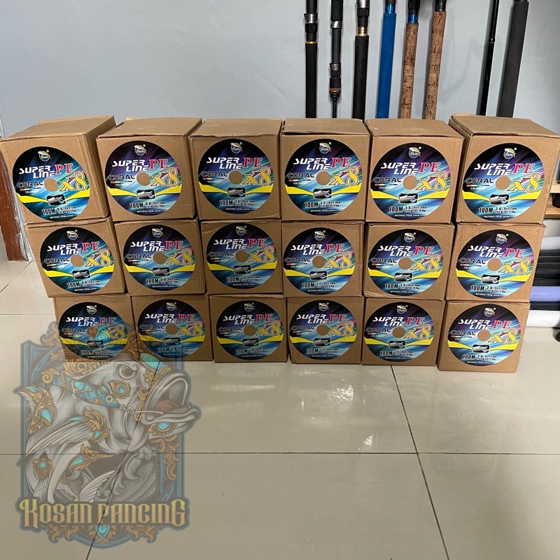 SENAR PE ORCA CORAL SUPERLINE X8 (MURAH)