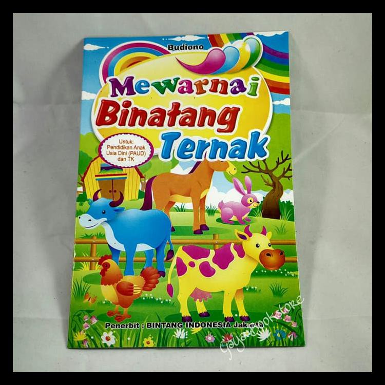 Promo Buku Mewarnai Hewan Ternak Paud Tk Kecil Kode 0579 Shopee Indonesia