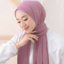 HIJAB PASHMINA PLISKET CERUTY BABYDOLL / PLEATED SHAWL