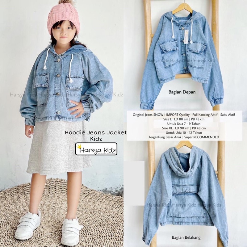 HOODIE JEANS JACKET KIDZ BY HARSYA KIDS