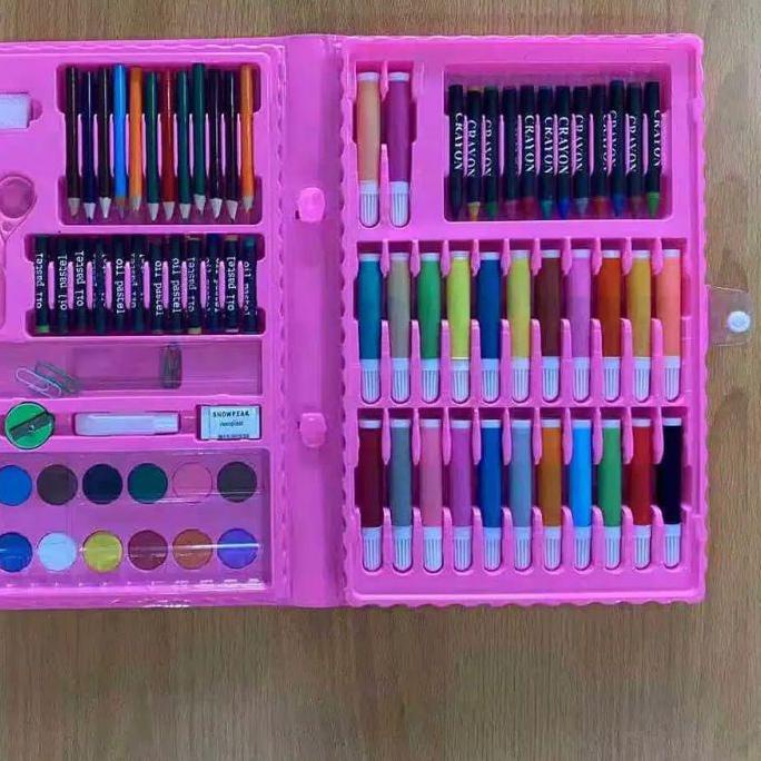 

44F♟ PS - Crayon Art Set Pensil Warna Warni 86 Pcs / Crayon Colouring Set 86 in 1 / Gulali Books Paket Art Set 86in1 Alat menggambar dan Mewarnai Art Set 86 Pcs Barang Laris