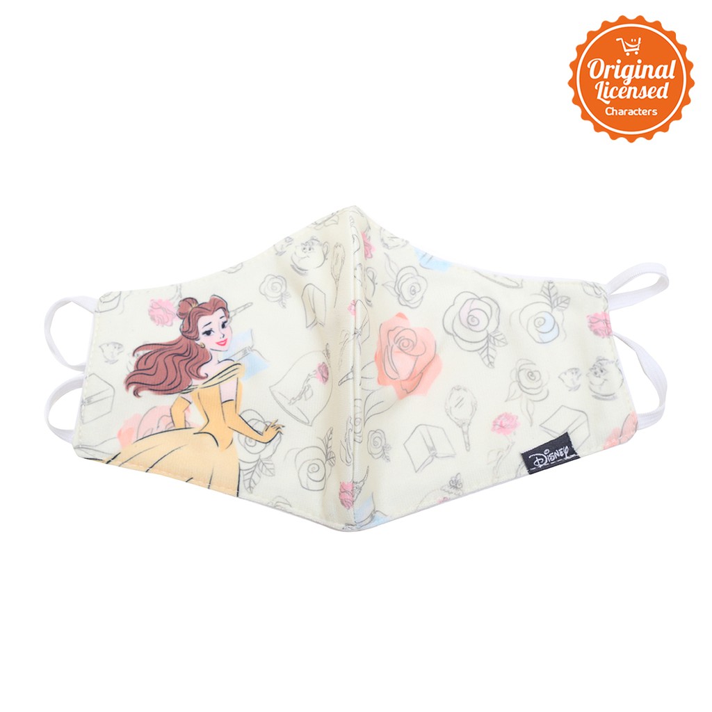 Character Land - Masker Kain Dewasa Disney Princess Belle Hijab Style B