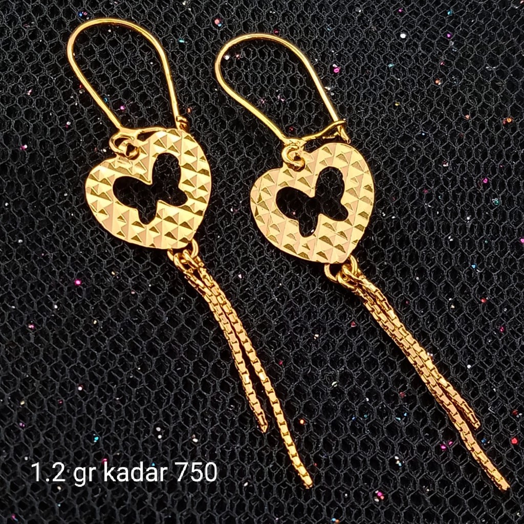 New Anting Emas 17 K - 1.2 gr Kadar 750 - 3481