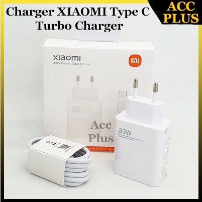 Xiaomi Charger 33 Watt Tipe C Turbo Fast Charge MDY-11-EZ Acc Plus