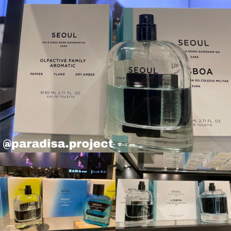 Parfum Zara Men Seoul Lisboa // Seoul Summer edt ukuran 30ml, 80ml original store jastip murah