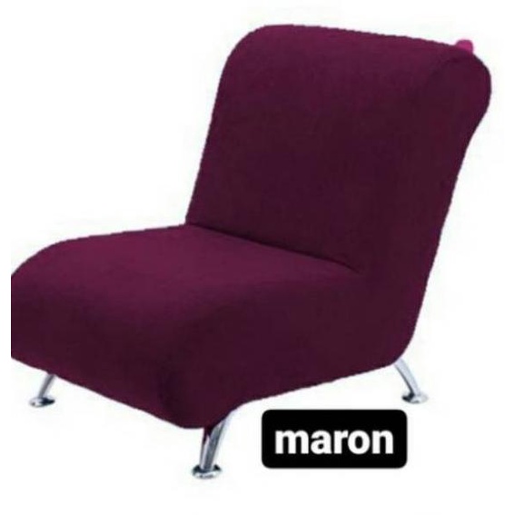 ➮ COVER SOFA BED ELASTIS TANPA LENGAN SARUNG SOFA KECIL 1 SEATER DUDUKAN TANPA LENGAN MINI SOFA COVE