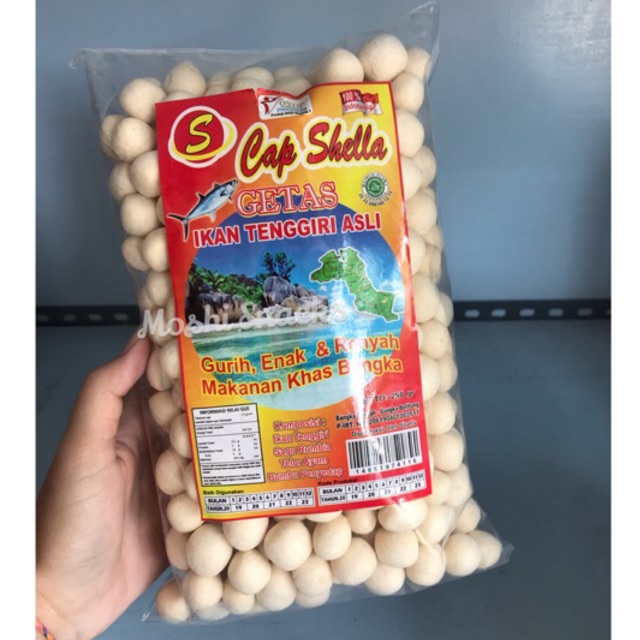 

Getes Super Ikan Tenggiri Cap Shella 250gr Asli Bangka / Getas Kretek Kerupuk Bangka