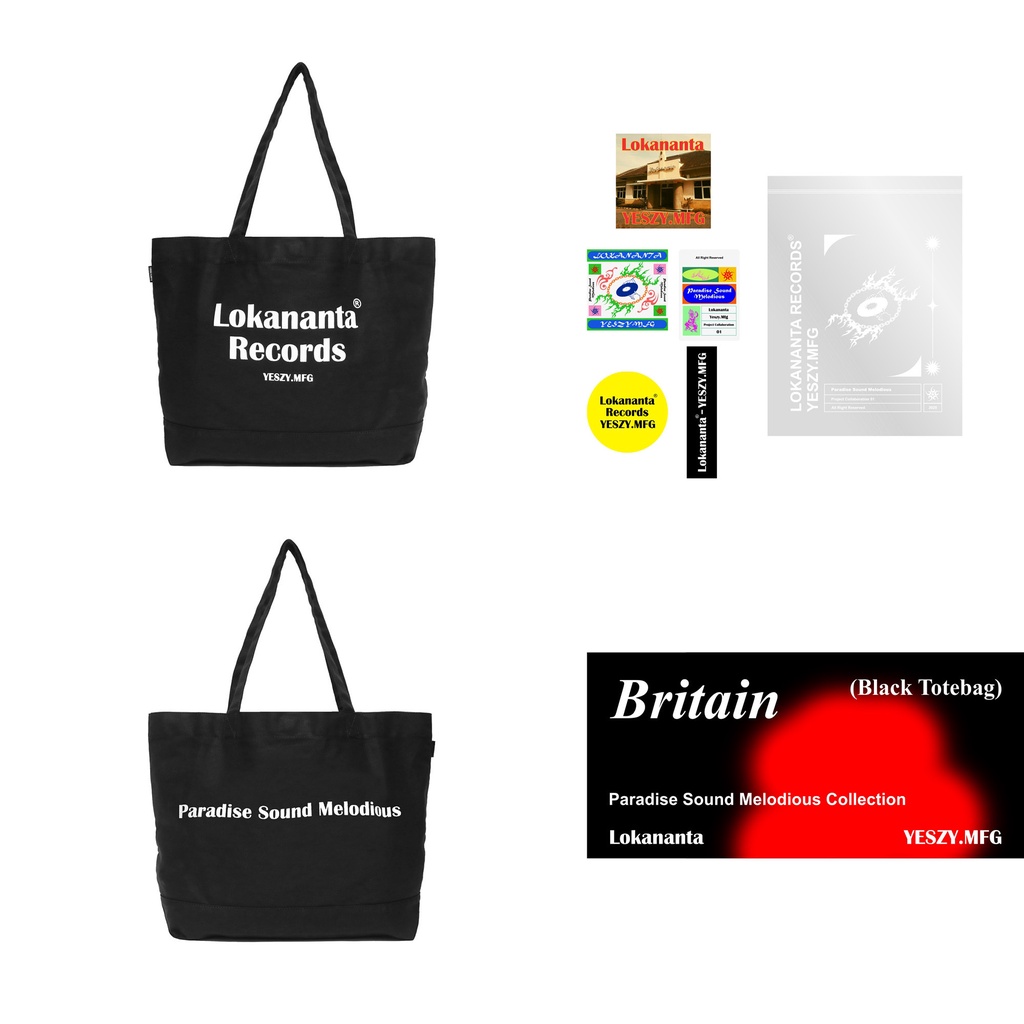 YESZY.MFG X LOKANANTA BRITAIN Totebag Black