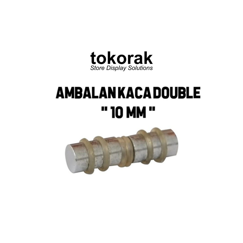 AMBALAN KACA DOUBLE 10 MM TATAKAN RAK